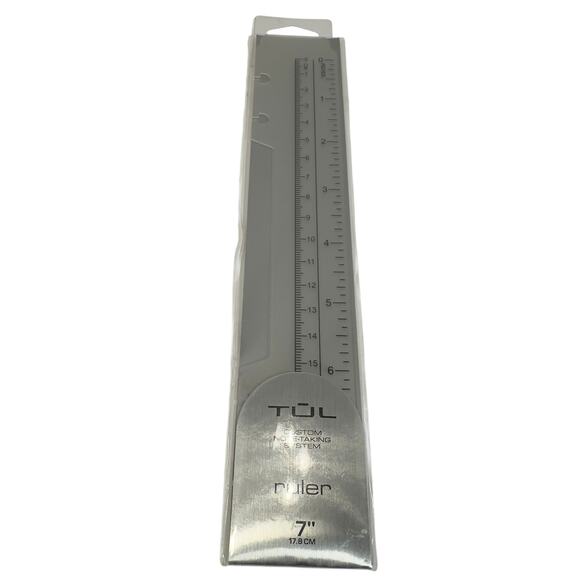 TUL Custom Note-Taking System Ruler 7” 17.8cm Clear Plastic Bookmark Straight - Picture 1 of 5